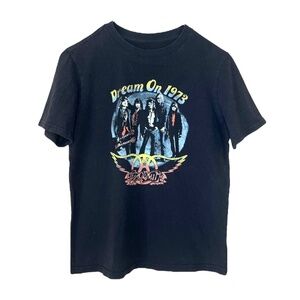 Youth Aerosmith Dream On 1973 Retro Licenced Band T Shirt L